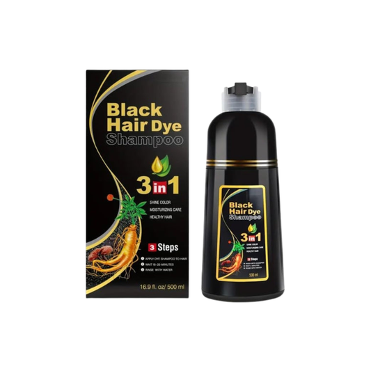 3-in-1 Black Hair Dye Shampoo