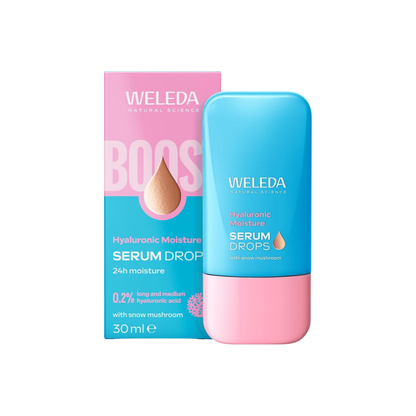 WELEDA Organic Hyaluronic Moisture Serum Drops (Vegan, 30 ml)