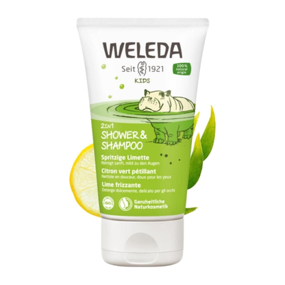 Weleda Lively Lime Kids 2 In 1 Shampoo And Body Wash, 150 Ml