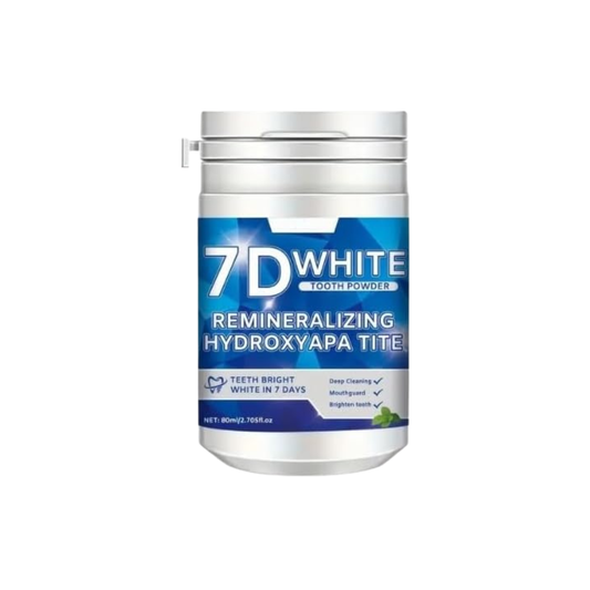 7D White Remineralizing Hydroxyapatite Tooth Powder with Pearl Essence