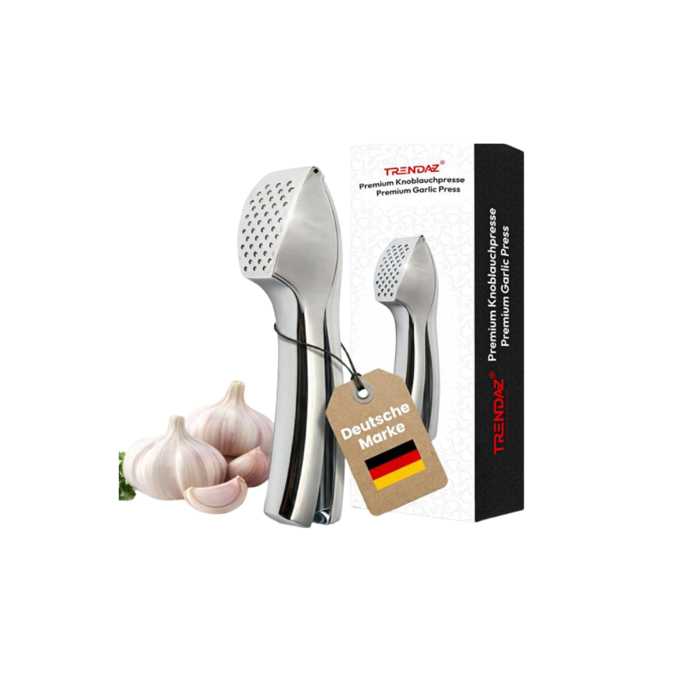Premium garlic press made of zinc alloy