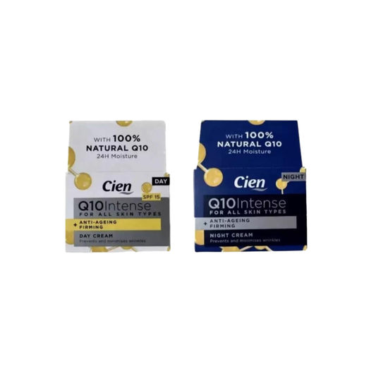 cin Set of 2x50ml Q10 Intense Anti-Aging Day and Night Cream with Natural Q10