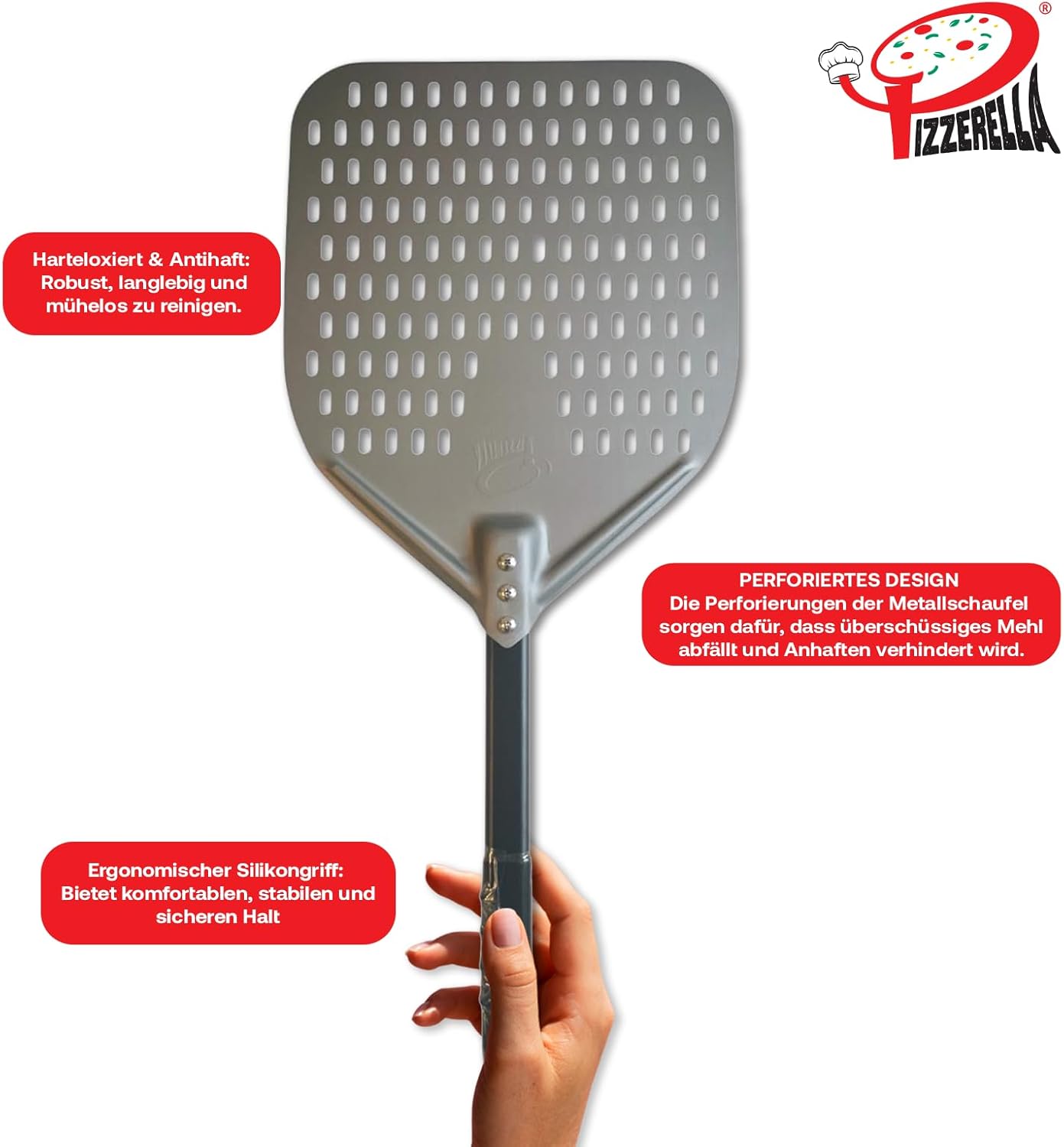 PIZZERELLA® Premium Pizza Peel with Free Pizza Cutter