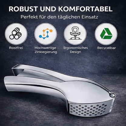Premium garlic press made of zinc alloy