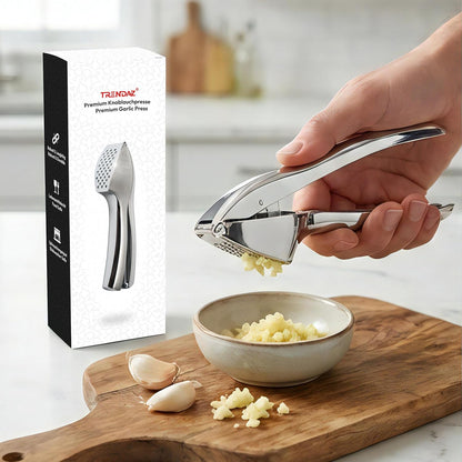 Premium garlic press made of zinc alloy
