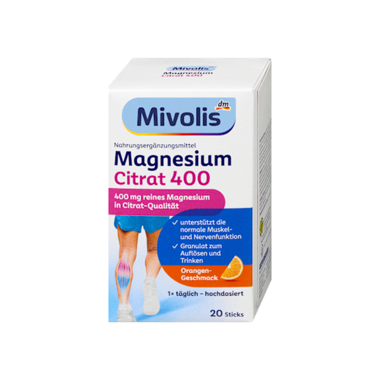 Magnesium Citrate 400 Granule Sticks 20 pcs, 120 g